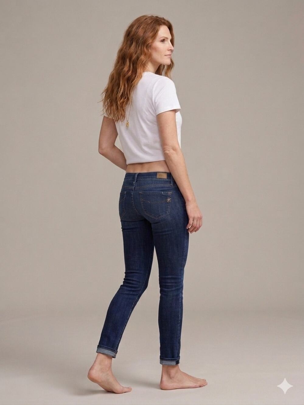PAIGE Dark Indigo Low-Rise Skinny Jeans Jeggings Size 25